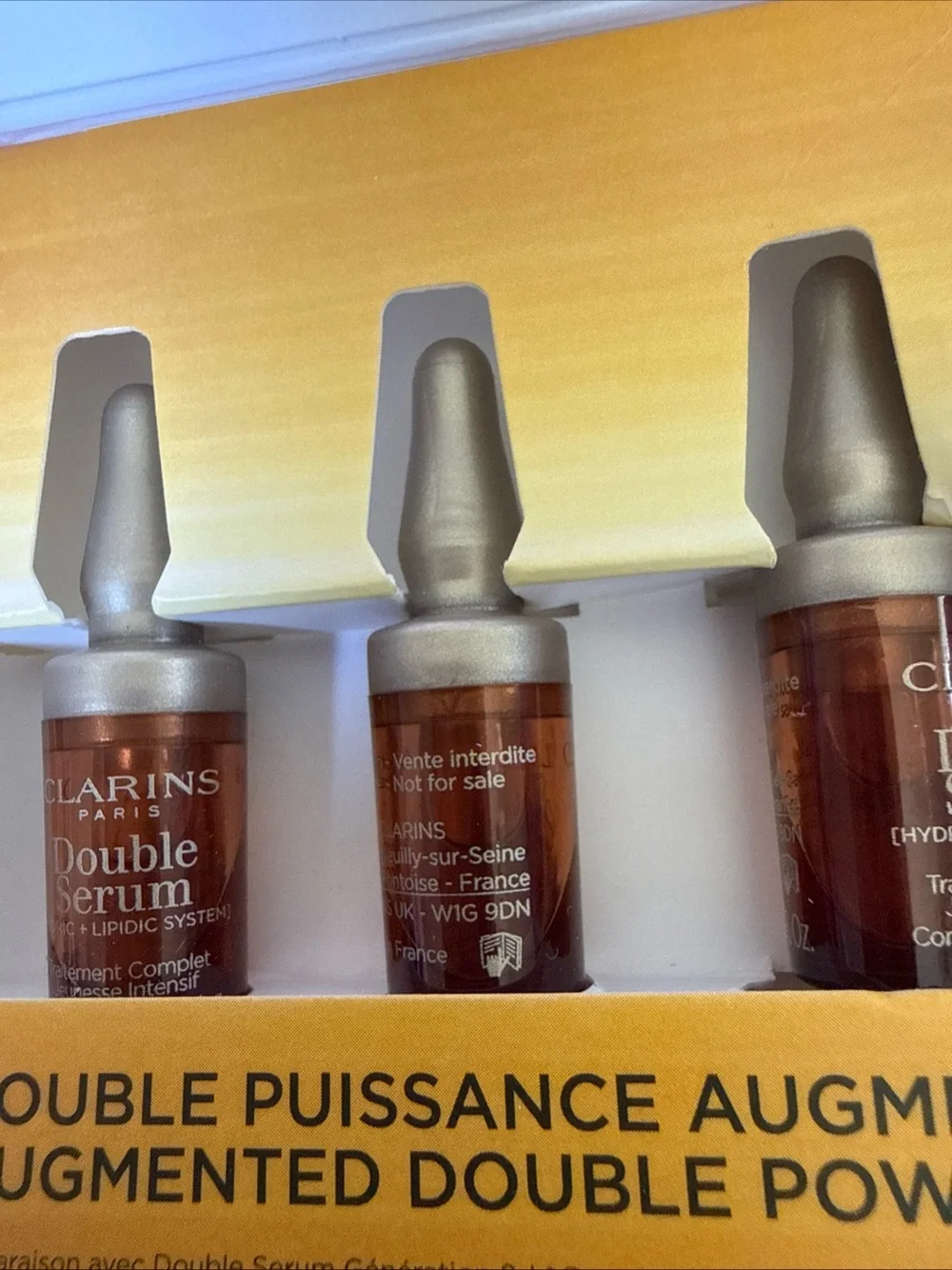 Clarins Double Serum Augmented Double Power Sample Set 3 Vials